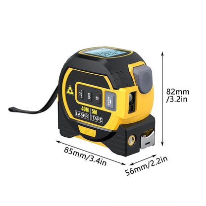 Living Today laser tape measure 40m Laser Measure, Cross-line Laser Level, 5m Tape Measure Blue