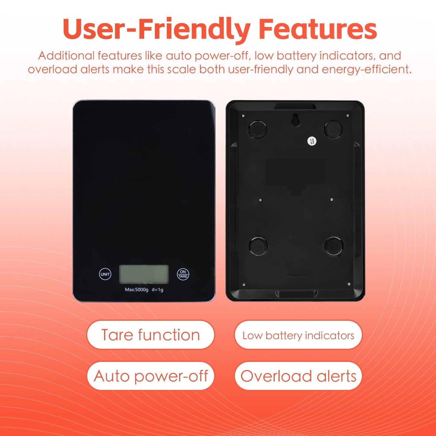 5 KG Digital Glass Kitchen Scale