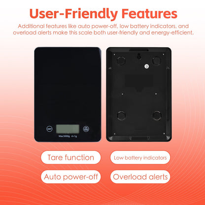 5 KG Digital Glass Kitchen Scale