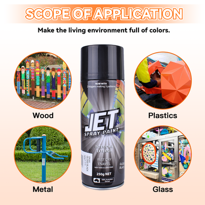 12 Pcs 250g Spray Paint Can For Interior and Exterior 26 colours Fast Dry