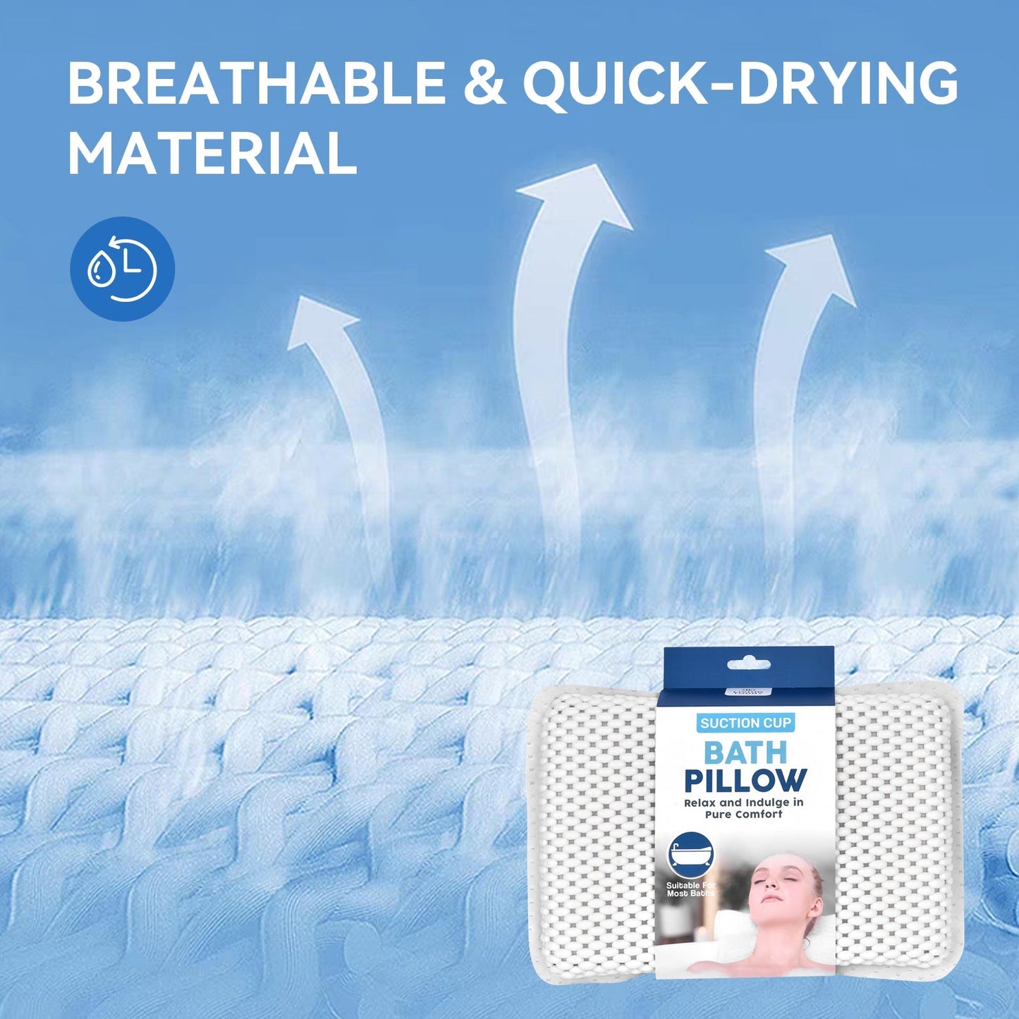 Suction Cup Bath Pilllow