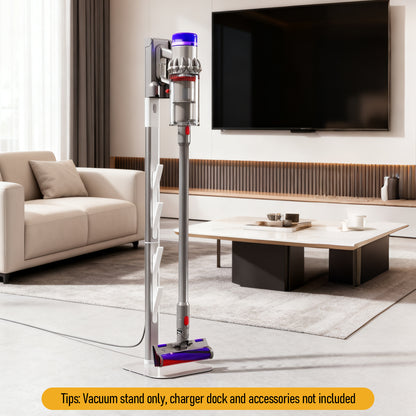 Vacuum Stand for Dyson G5, Vacuum Cleaner Storage Holder & Docking Station | Compatible with Dyson G5/V6/V7/V8/V10/V11/V12/V15 | Organizes 6-10 Accessories | Space Saving