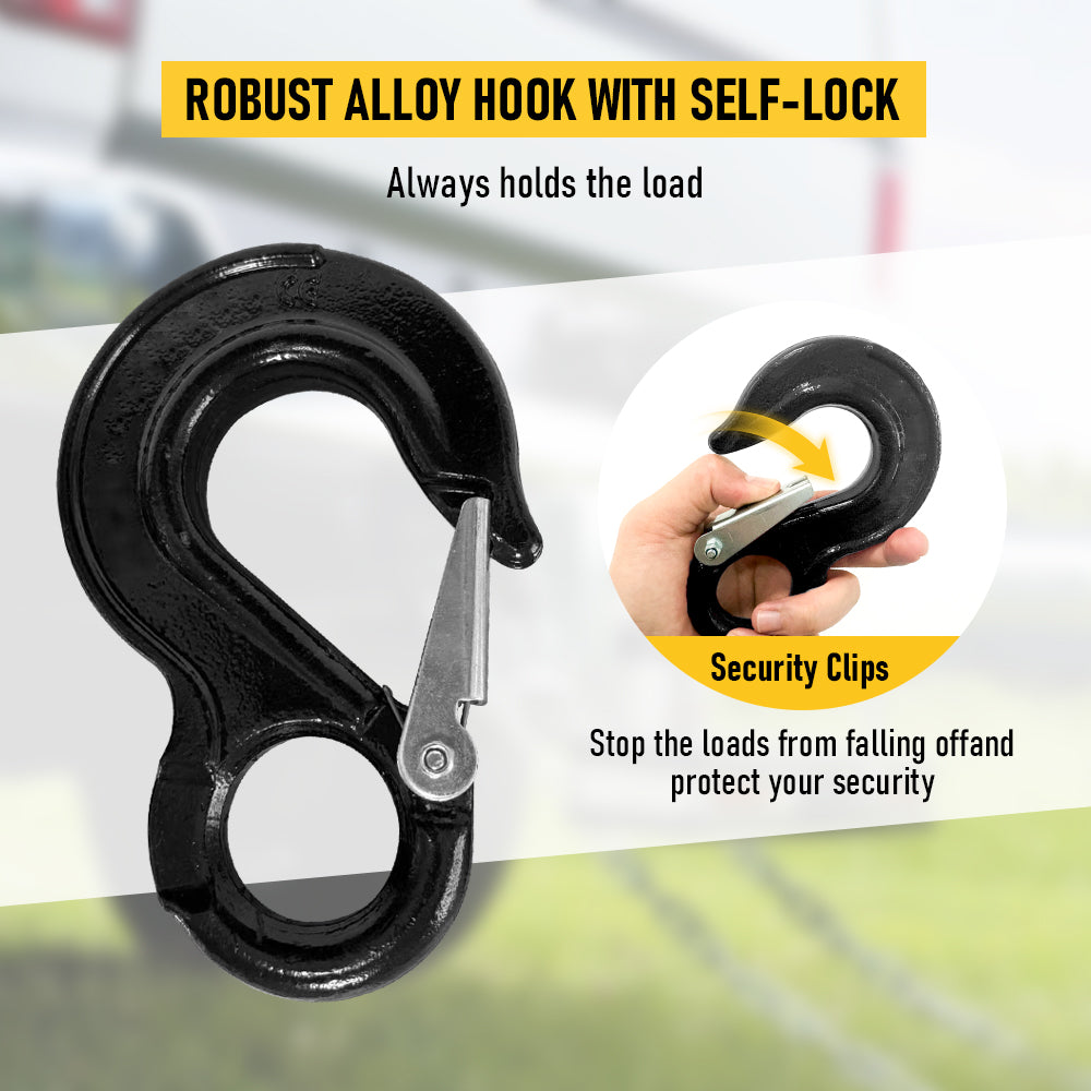 2T Sling Hook & Hammerlock Kit-Black,2 Sets