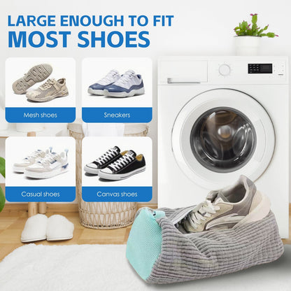 2 Pcs Portable Shoe Washing Bag