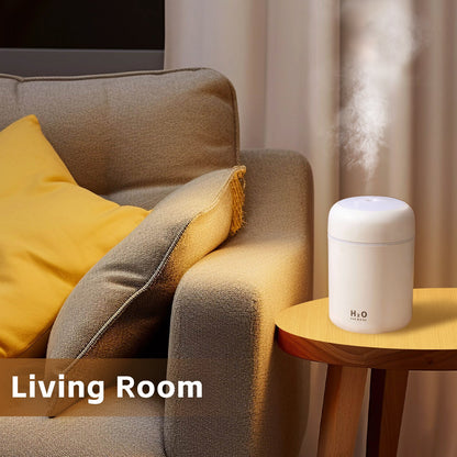 Livingtoday Mini LED Ultrasonic Humidifier 300ml