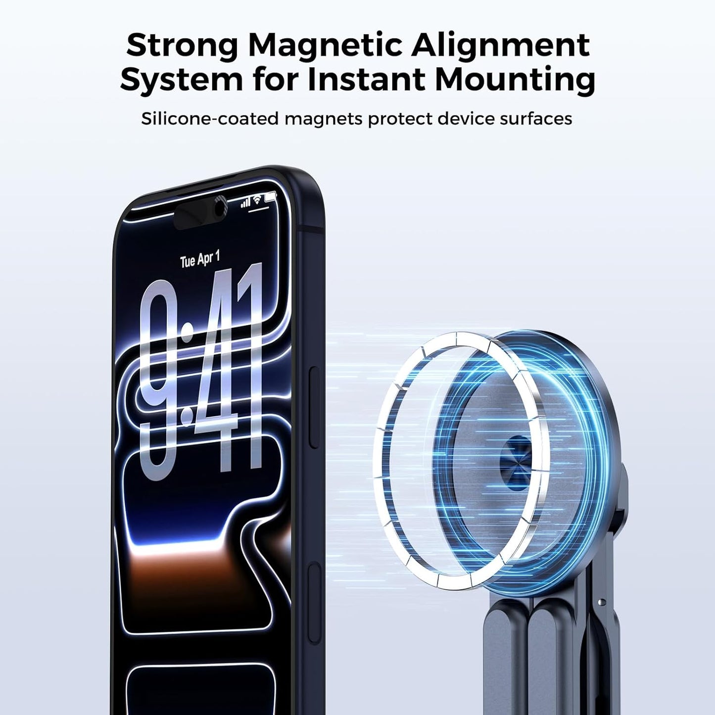 Mershine Magnetic Foldable Phone Stand for Everyday Use,Strong magnetic hold. Ultra-portable. Built for daily convenience
