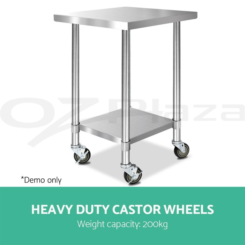 Cefito 4" Swivel Castor Wheels Stainless Steel Kitchen Bench Set of 4