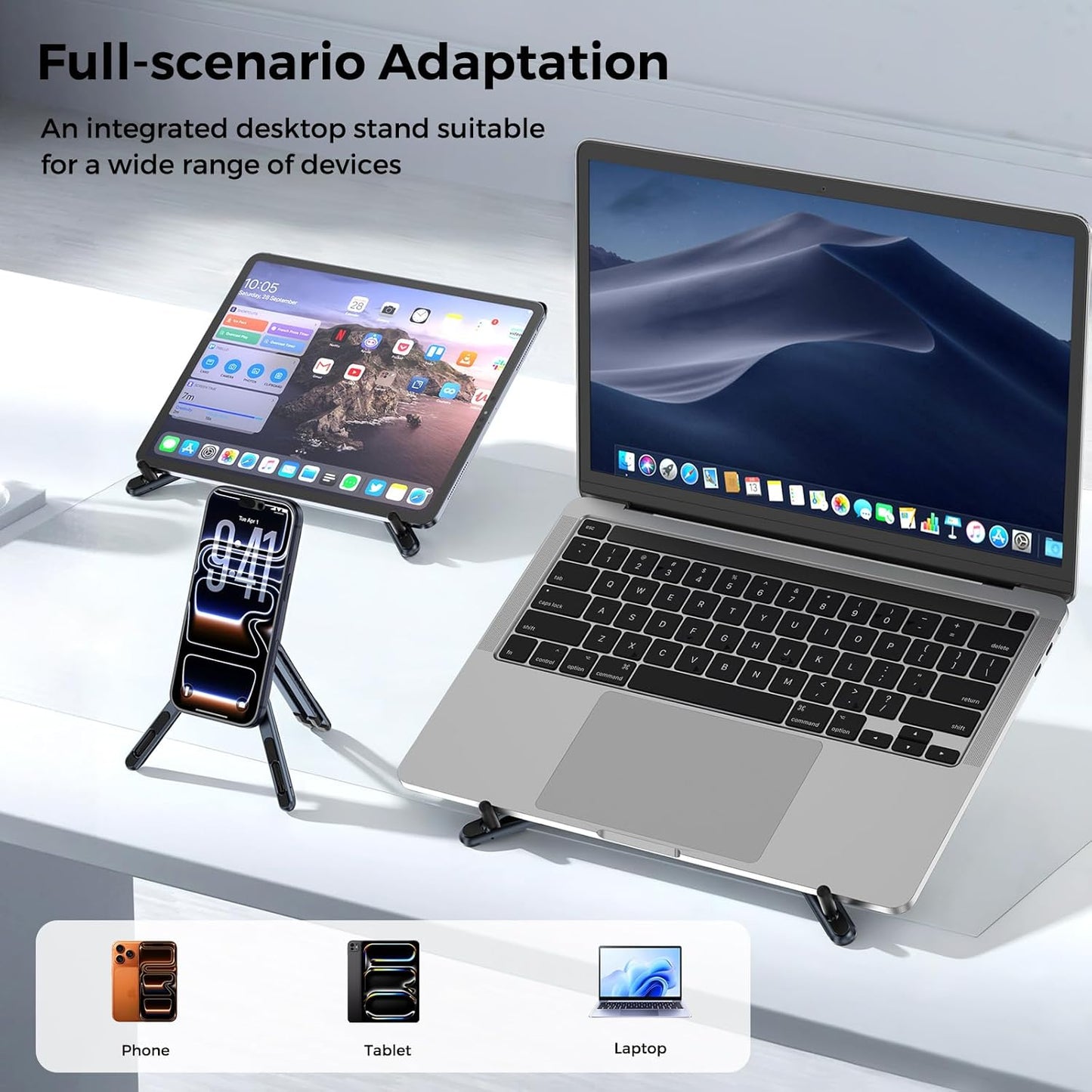 Mershine Magnetic Foldable Phone Stand for Everyday Use,Strong magnetic hold. Ultra-portable. Built for daily convenience