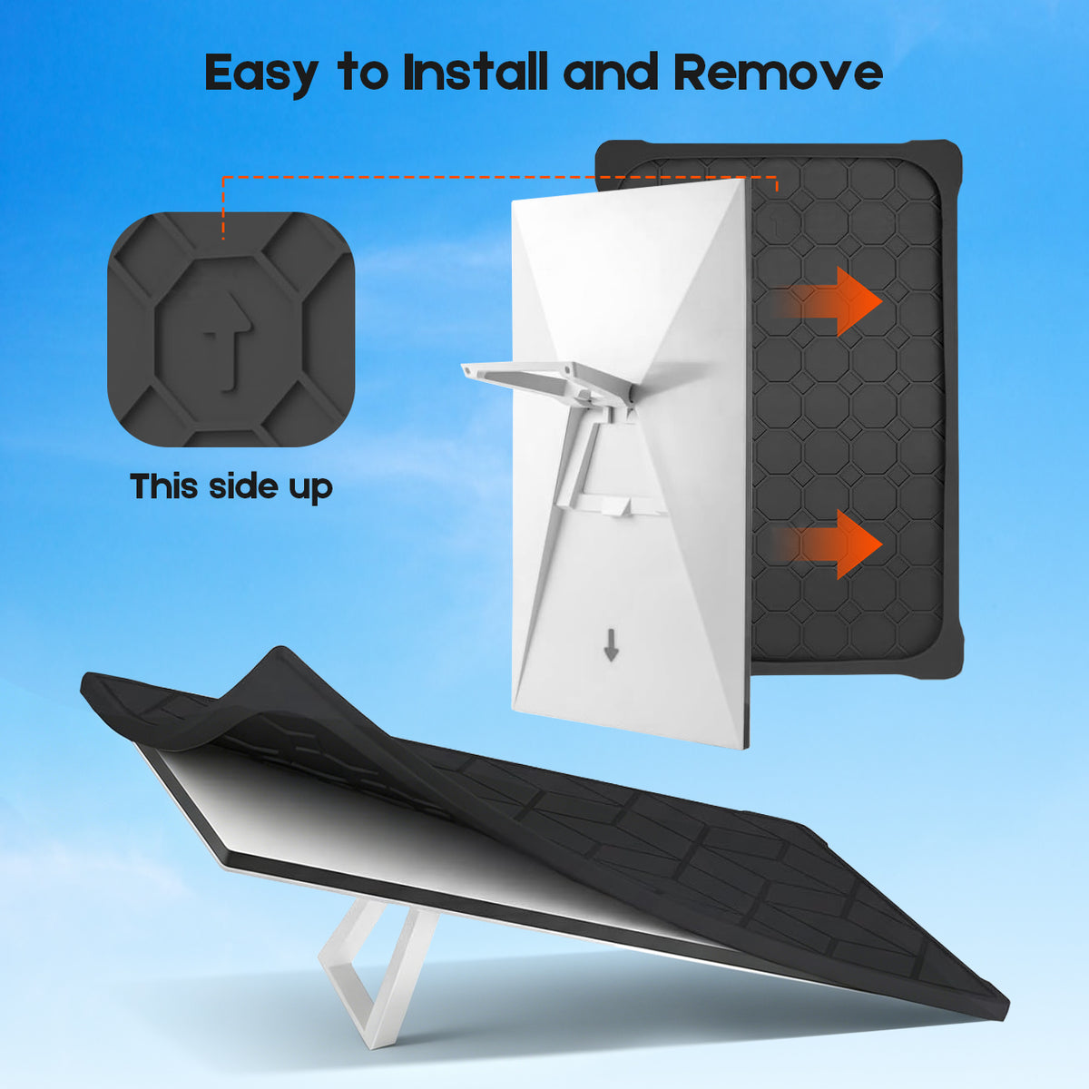 Silicone Cover for Starlink Mini, Weather-Resistant Protective Case for Outdoor Use, Black