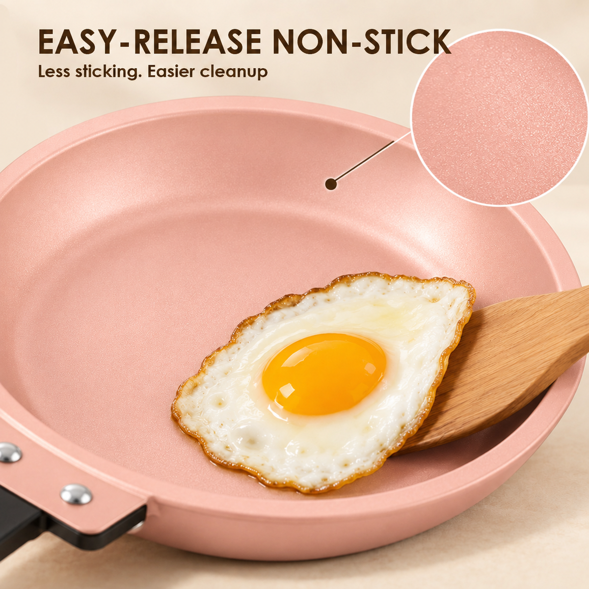 Double-Sided Non-Stick Frying Pan, 19cm Flip Pancake Pan with Heat-Resistant Handle for Eggs, Pancakes & Toast, Gas Electric & Ceramic Stoves