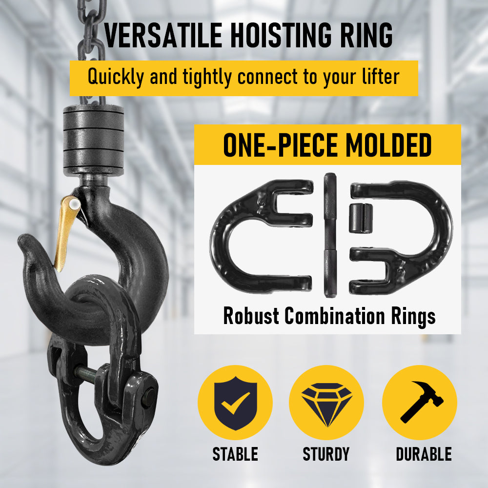 2T Sling Hook & Hammerlock Kit-Black,2 Sets