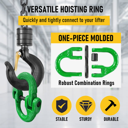 2T Sling Hook & Hammerlock Kit-Green,2 Sets