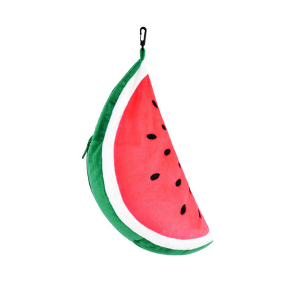 Two-Way Reversible Microfibre Travel Pillow-Watermelon