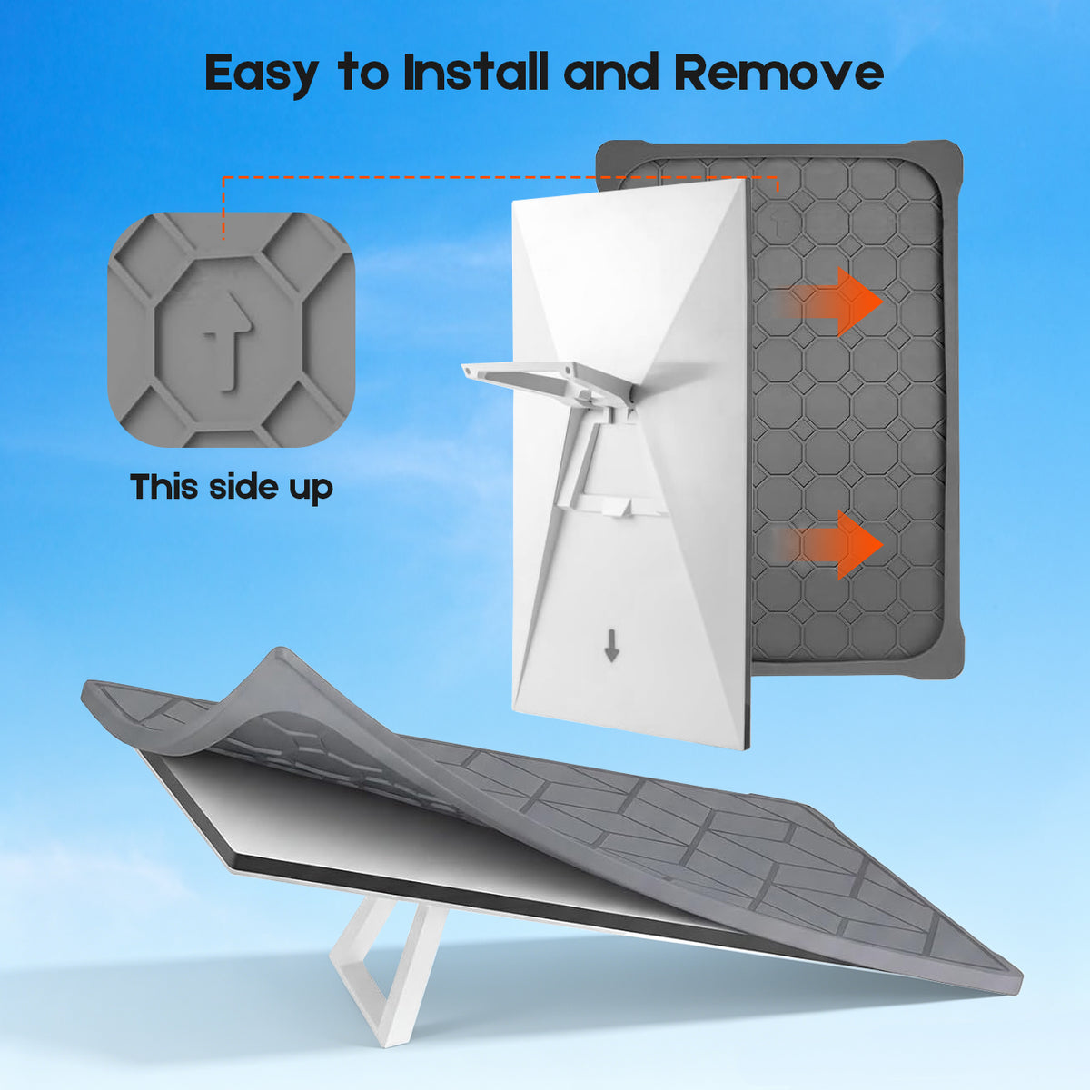 Silicone Cover for Starlink Mini, Weather-Resistant Protective Case for Outdoor Use, Grey