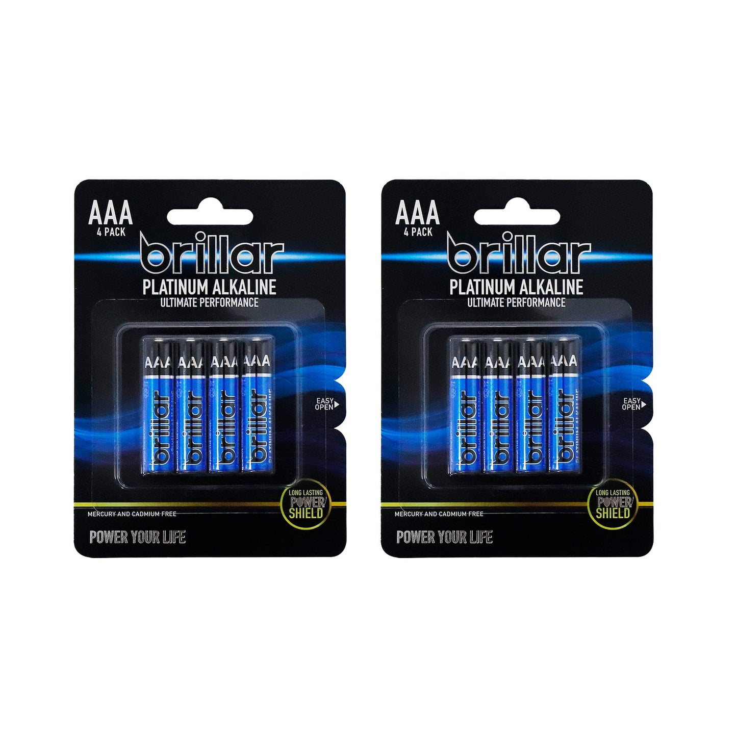 8 Pcs Brillar AAA Platinum Alkaline Batteries