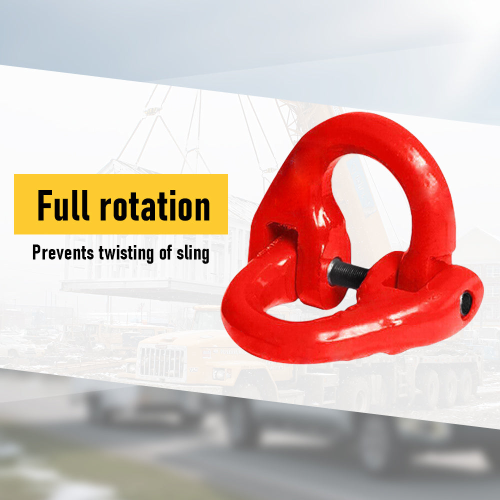 2 Pack Heavy Duty Sling Hooks with Hammerlock 1.12T - Caravan Trailer Safety Chain
