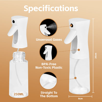 2 Pcs 200ml Refillable Oil Spray Bottles