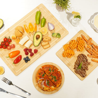 3 Pcs Bamboo Cutting Board