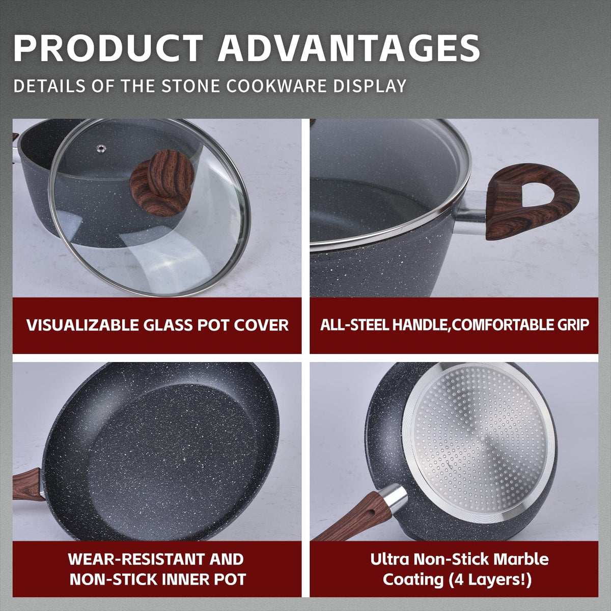 Clevinger Non-Stick Frying Pan Set 24cm and 28cm