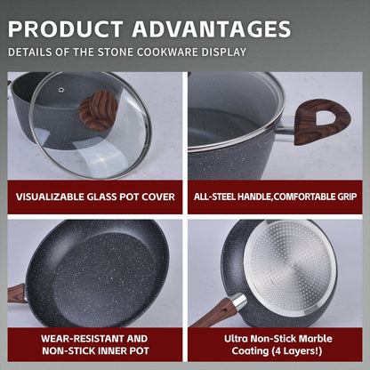 Clevinger Non-Stick Frying Pan Set 24cm and 28cm