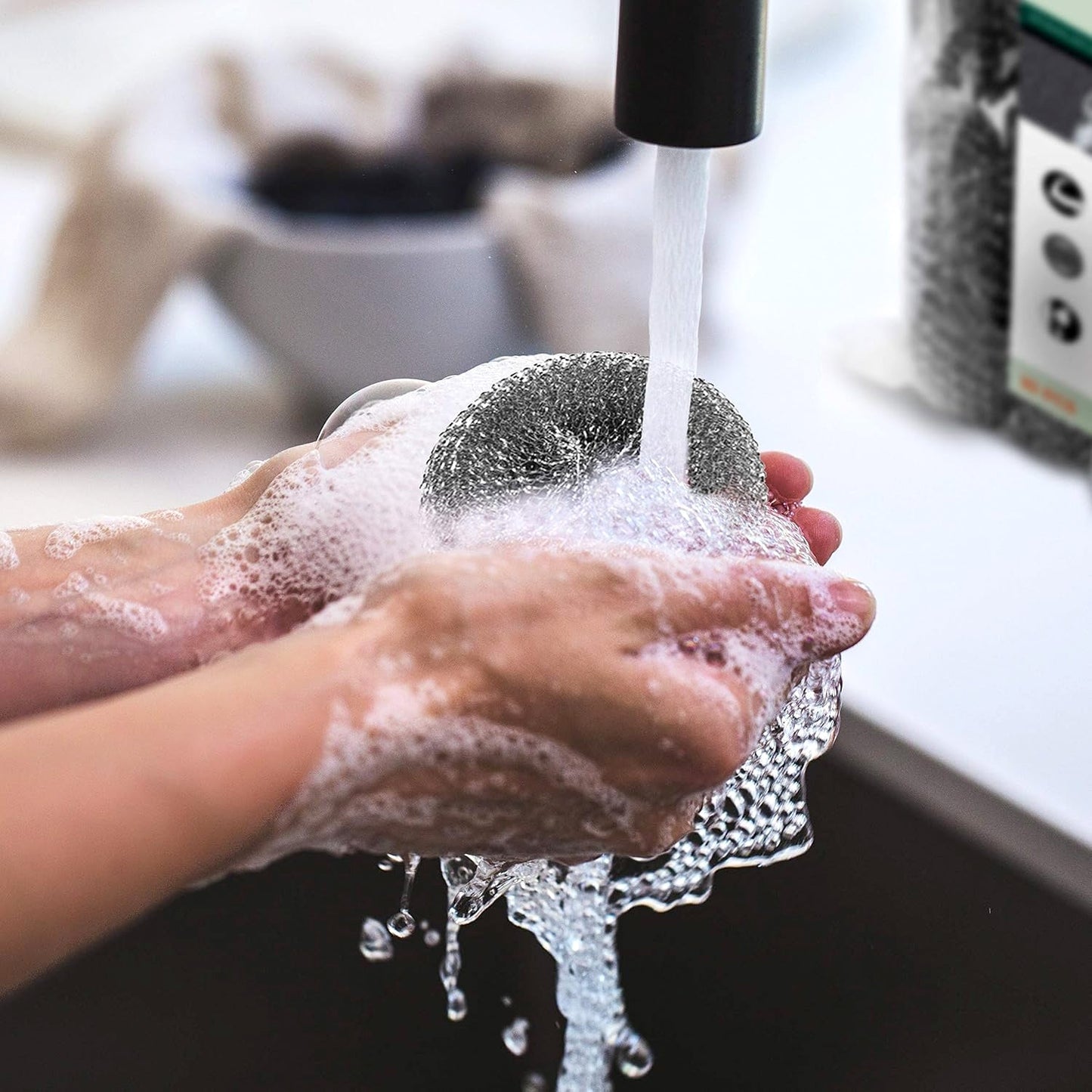 6 Pcs Household Cleaning Stainless Steel Jumbo Scourers