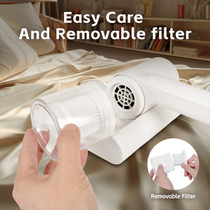 UV‑C Cordless Dust Mite Vacuum Handheld Sanitizing Cleaner with 1200 mAh Battery