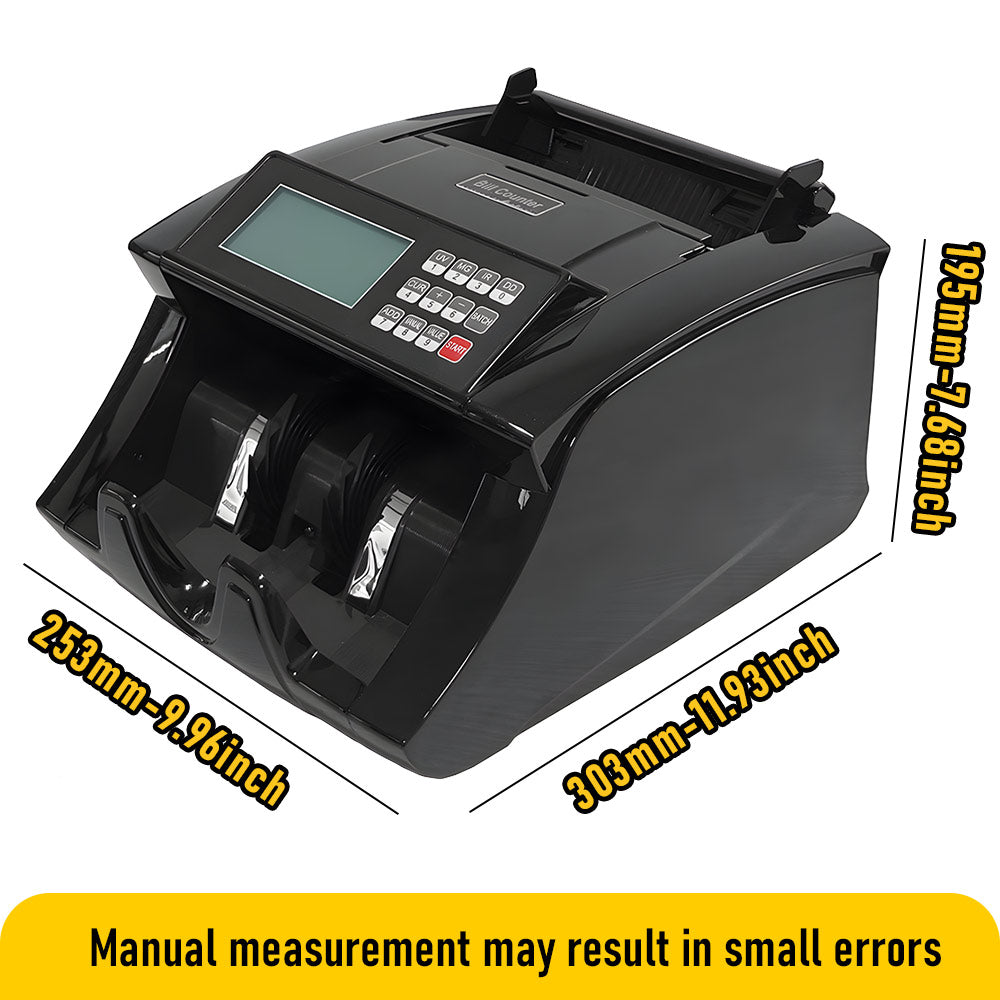 Automatic Money Counter Machine for AUD, High Speed Bill Counter with UV/MG/IR Detection, Auto Summation, Digital Display Banknote Counting Machine