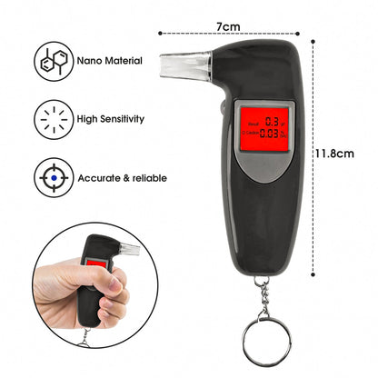 Breathalyzer Digital LCD Alcohol Breath Tester