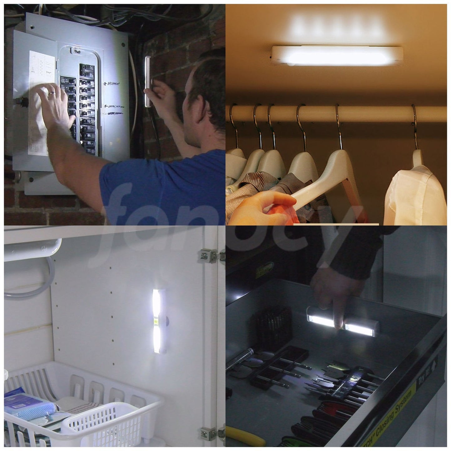 200 Lumens Wireless Stick-on Anywhere Battery Operated Cabinet LED Light