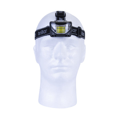 Brillar 5 Mode Headlamp – Black, 200 Lumens with COB LED