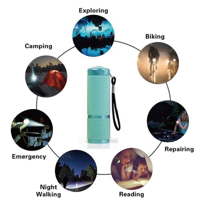 2 Pcs Glow-in-the-Dark Flashlights