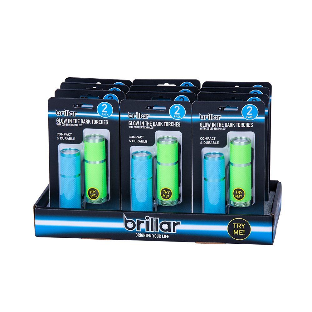 2 Pcs Glow-in-the-Dark Flashlights