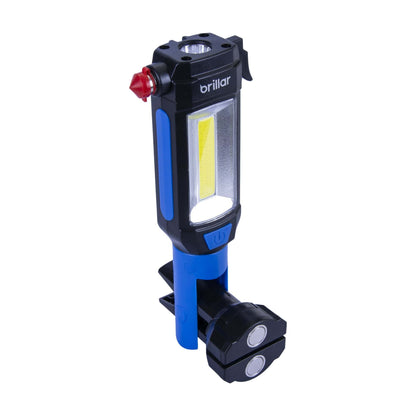 Brillar Emergency Torch, Seatbelt Cutter, Window Breaker - Blue
