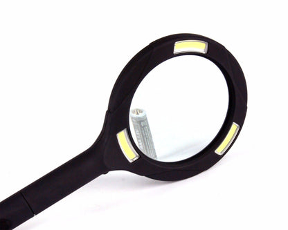 Brillar Light Up Magnifying Glass – Blue, 3× Magnification with COB LED Lighting