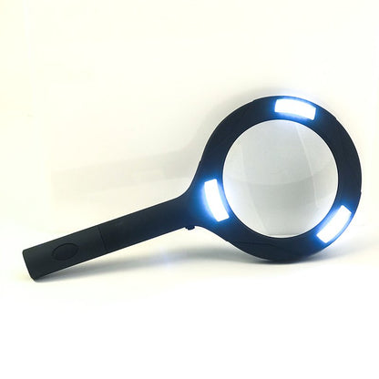 Brillar Light Up Magnifying Glass – Blue, 3× Magnification with COB LED Lighting