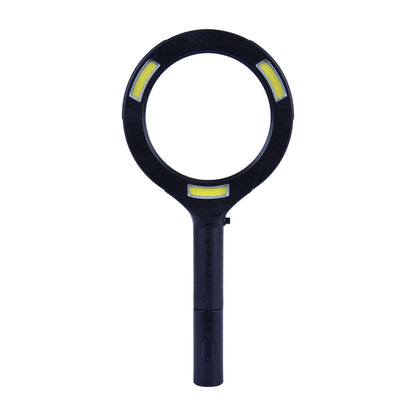 Brillar Light Up Magnifying Glass – Black, 3× Magnification with COB LED Lighting