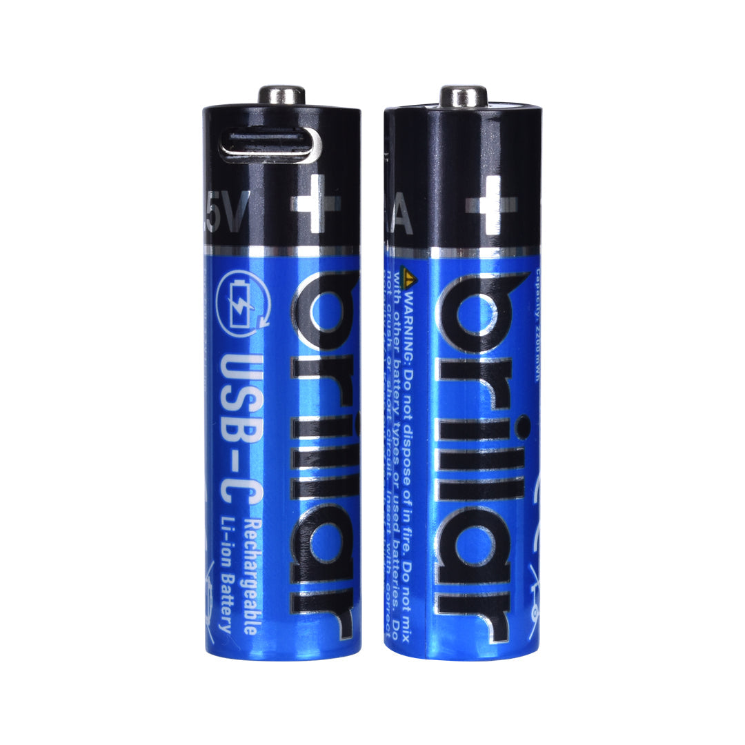 2 PCS AA USB Rechargeable LI-ION Battery