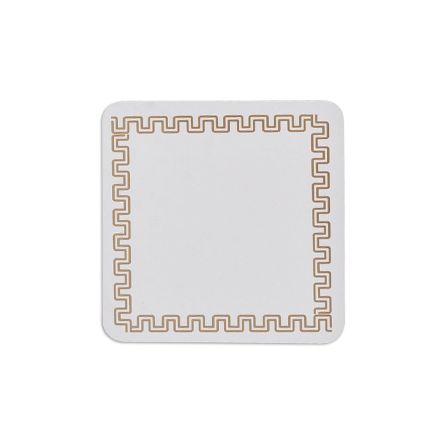 4 Pcs Clevinger MDF Coasters Gold Border