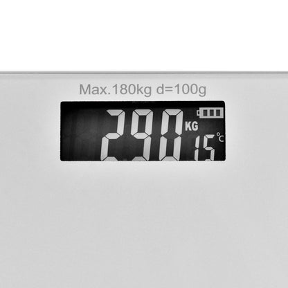 Clevinger Silver Digital Glass Bathroom Scale – 180kg Max Capacity