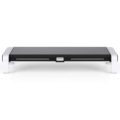 Artiss RGB Monitor Stand with USB Hub Desk Organiser Charging Stand Computer Stand Black