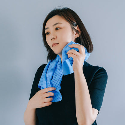 2 Pcs  Washable, Reusable Ice Cooling Towel – Outdoor Sport, Jogging, Cycling & Gym Cloth