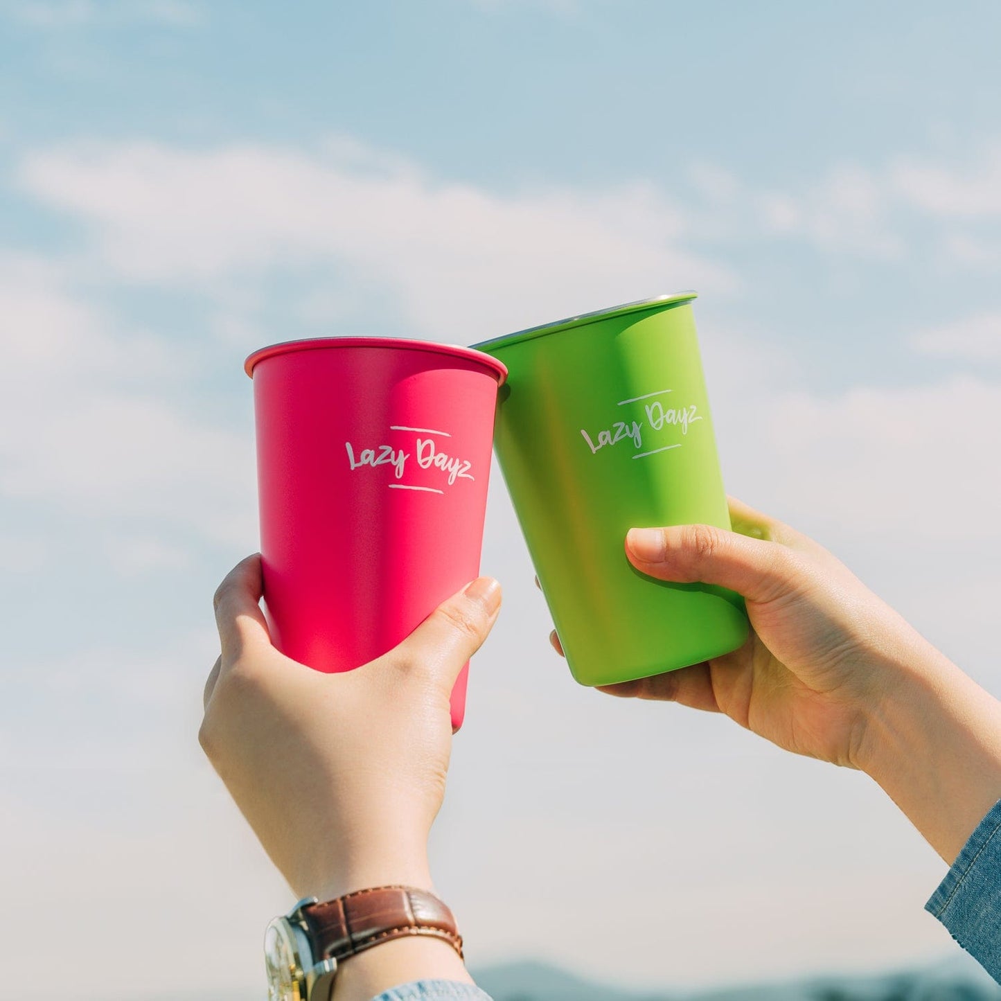 4 Pcs Lazy Dayz Picnic Cup 350ml