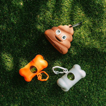 Livingtoday Pet Dog Poop Dispenser and 15 Pcs Biodegradable Unscented Waste Bags