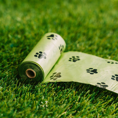 Livingtoday Pet Dog Poop Dispenser and 75 Pcs Biodegradable Unscented Waste Bags