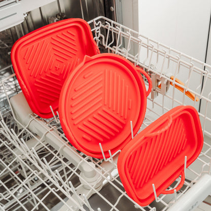 Collapsible Silicone Air Fryer Oven Microwave Liner Square