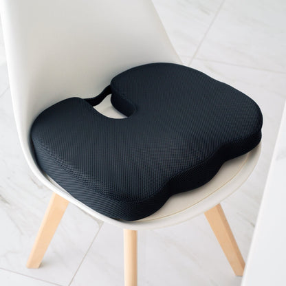 2 Pcs Memory Foam Car & Office Seat Cushions – Ergonomic Support with Breathable Washable Mesh Cover