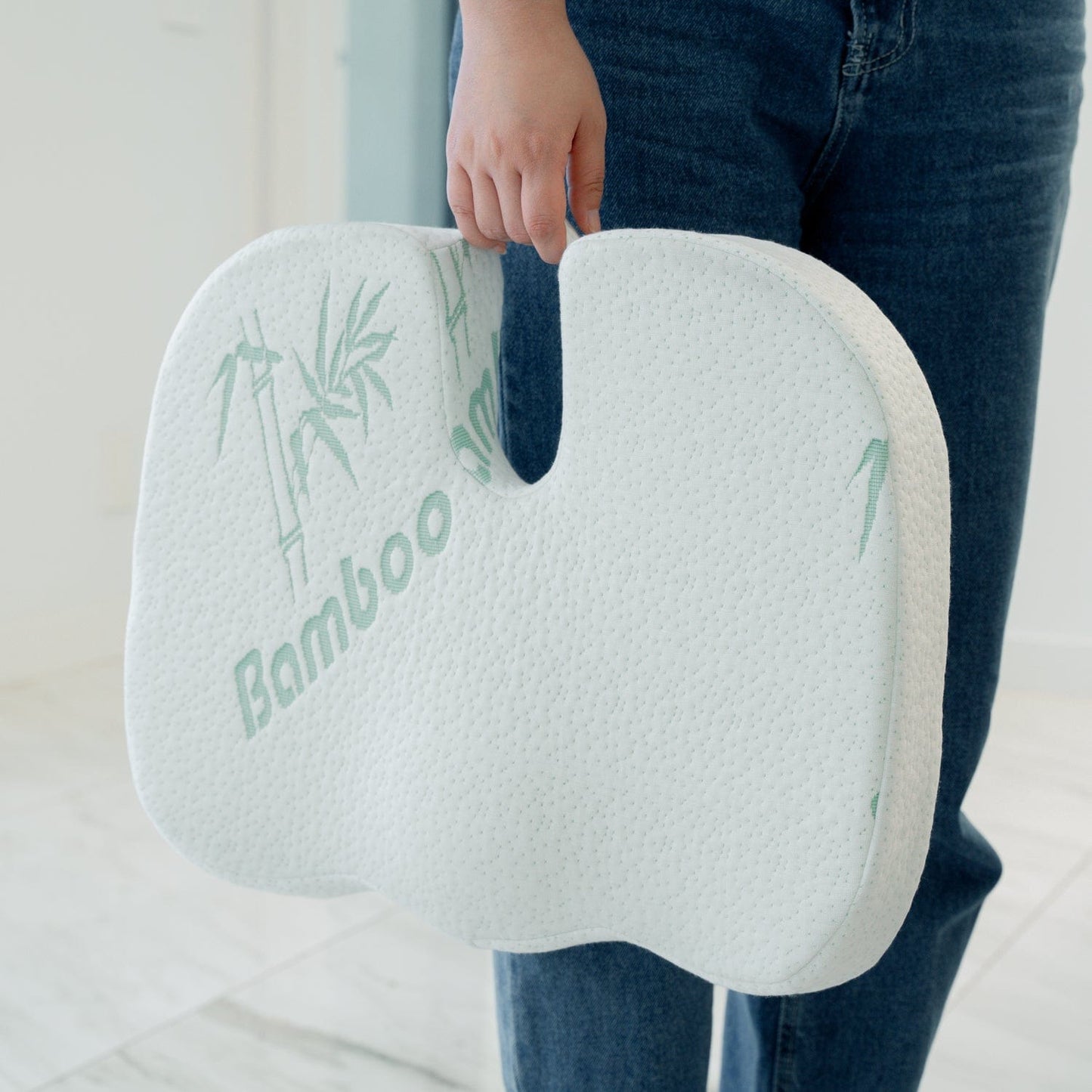Memory Foam Lumbar Back Support Cushion Seat Set