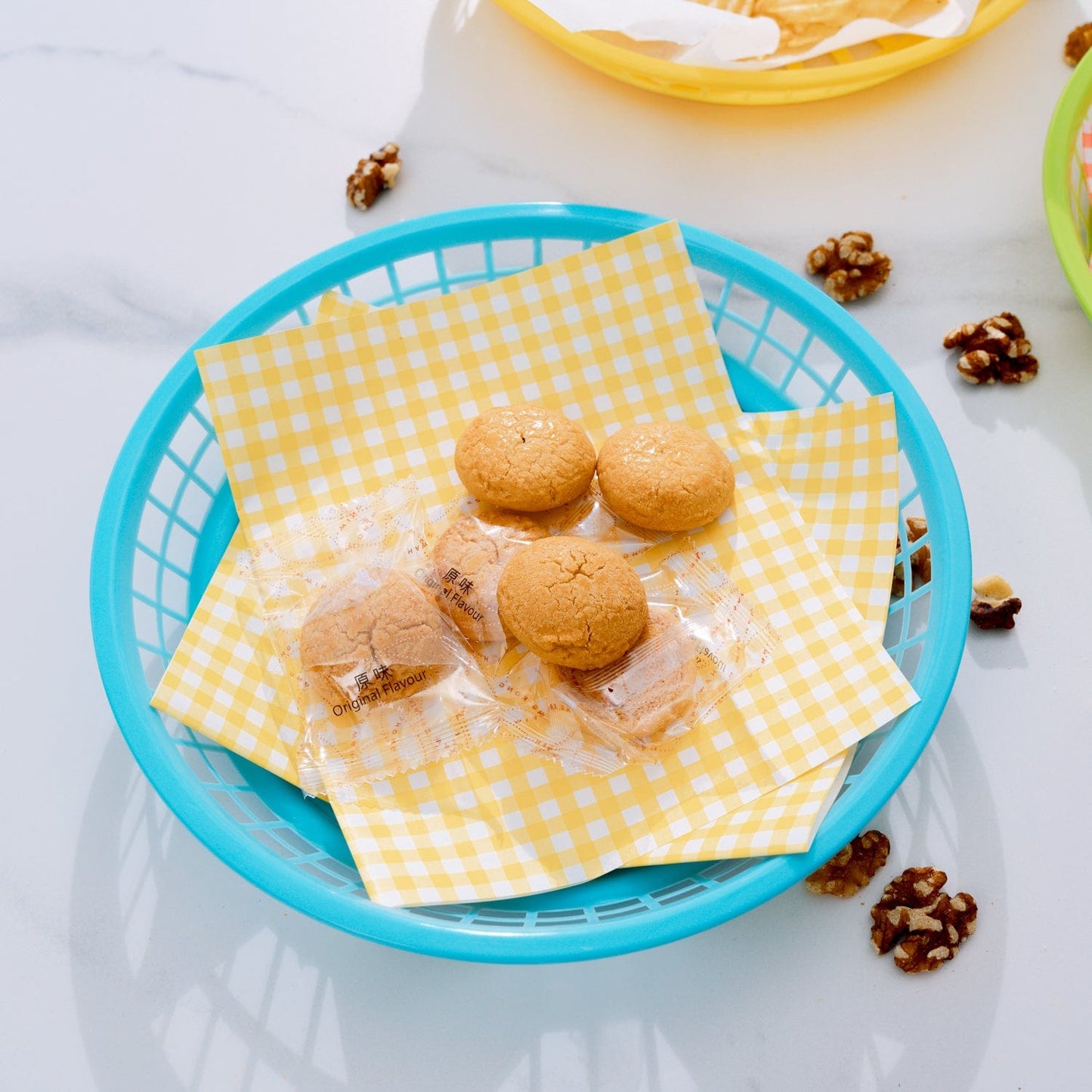 3 Pcs Cook Easy Round Plastic Snack Baskets