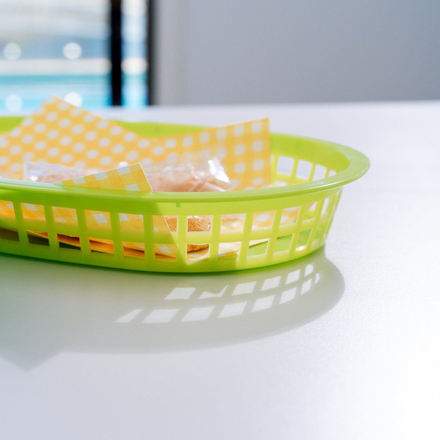 3 Pcs Cook Easy Oval Plastic Snack Baskets