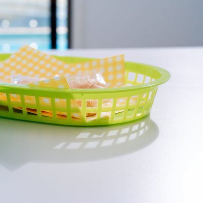 3 Pcs Cook Easy Oval Plastic Snack Baskets